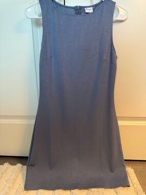 Sleeveless Blue Shift Dress